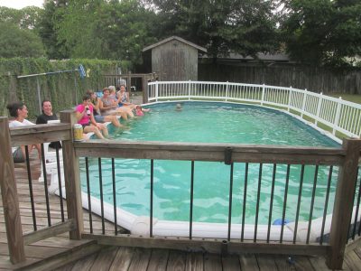 above-ground pool fence